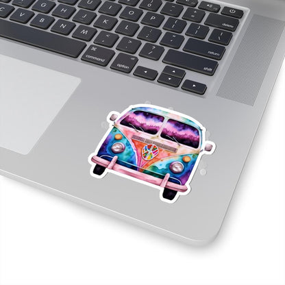 Galaxy Peace Van Sticker: Waterproof Retro Boho Decal