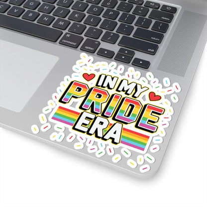 In My Pride Era Vinyl Sticker: Rainbow LGBTQ+ Laptop Decal
