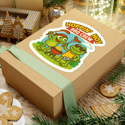 Frog BBQ Crew Sticker | Funny Waterproof Vinyl Decal