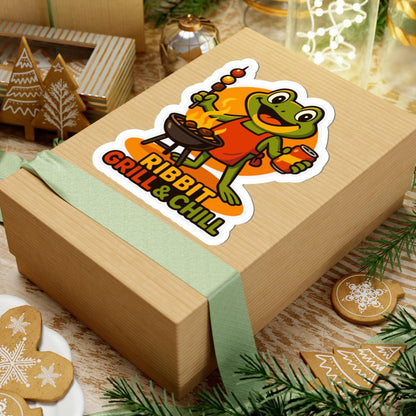 Frog BBQ Grill Sticker | Waterproof Vinyl Decal