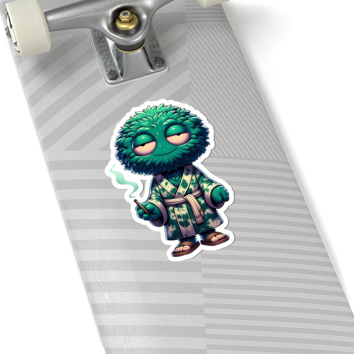 Zen Green Monster Sticker: Waterproof Vinyl Laptop Decal
