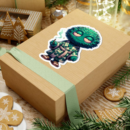 Zen Green Monster Sticker: Waterproof Vinyl Laptop Decal