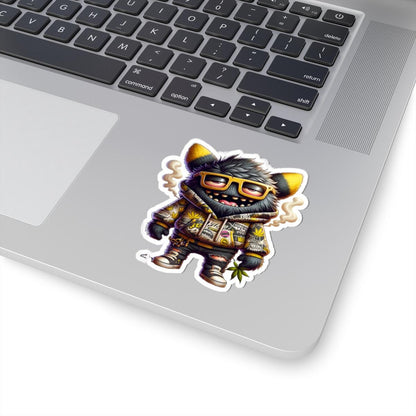 Streetwear Monster Sticker Pack: Glossy Vinyl Decals, Laptop Car Decor