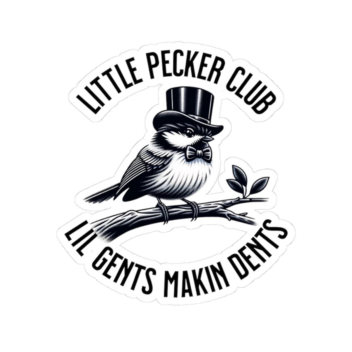 Dapper Bird Sticker: Funny Vintage Animal Decal