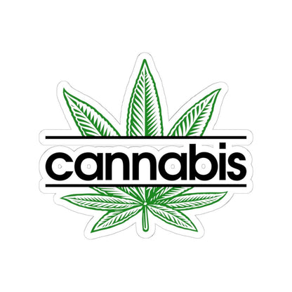 ColorFlow | Support Your Local Pot Dealer Weed Sticker Waterproof Cannabis Leaf Vinyl Decal Funny Stoner Quote for Laptop Flask