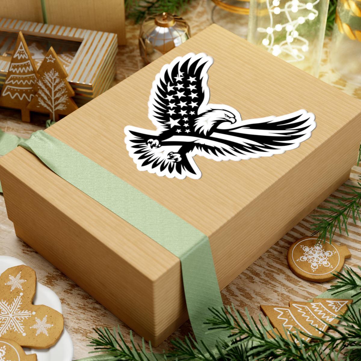 American Flag Eagle Sticker: Patriotic USA Vinyl Decal