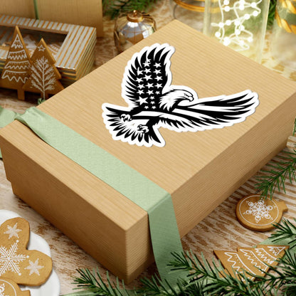 American Flag Eagle Sticker: Patriotic USA Vinyl Decal