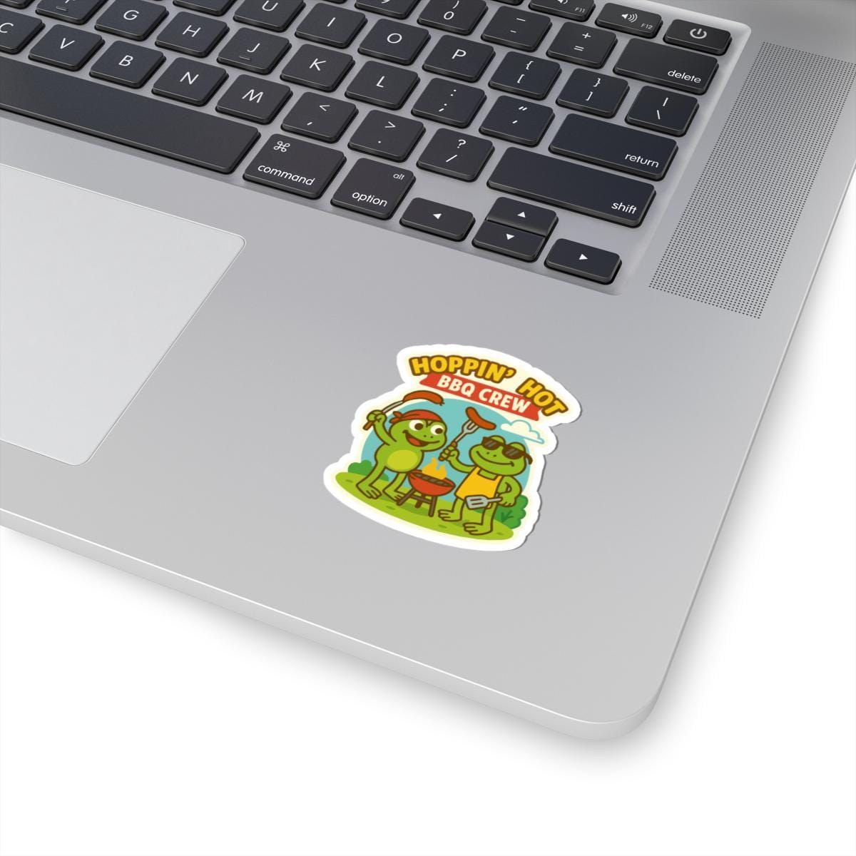 Frog BBQ Crew Sticker | Funny Waterproof Vinyl Decal