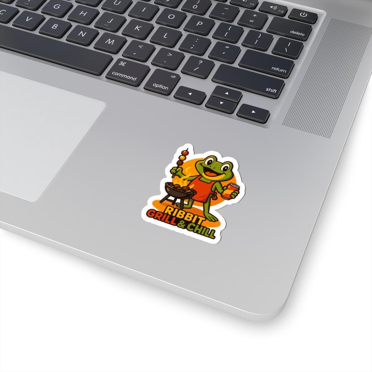 Frog BBQ Grill Sticker | Waterproof Vinyl Decal