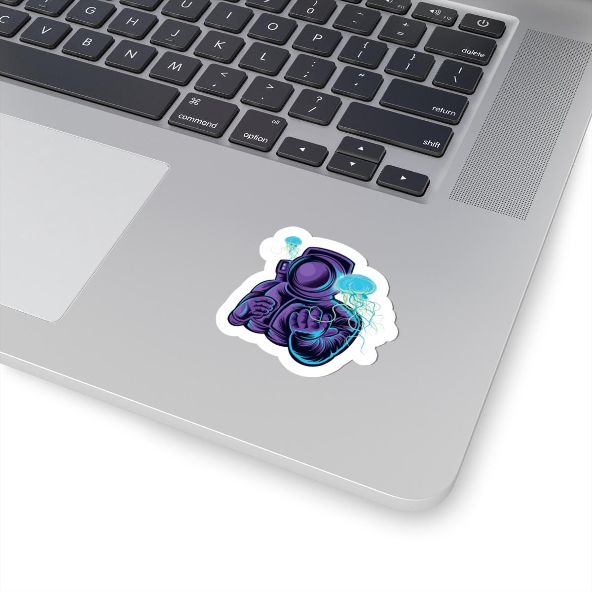 Astronaut Jellyfish Vinyl Sticker | Sci-Fi Space Art Decal