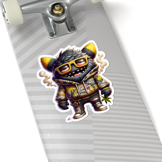 Streetwear Monster Sticker Pack: Glossy Vinyl Decals, Laptop Car Decor