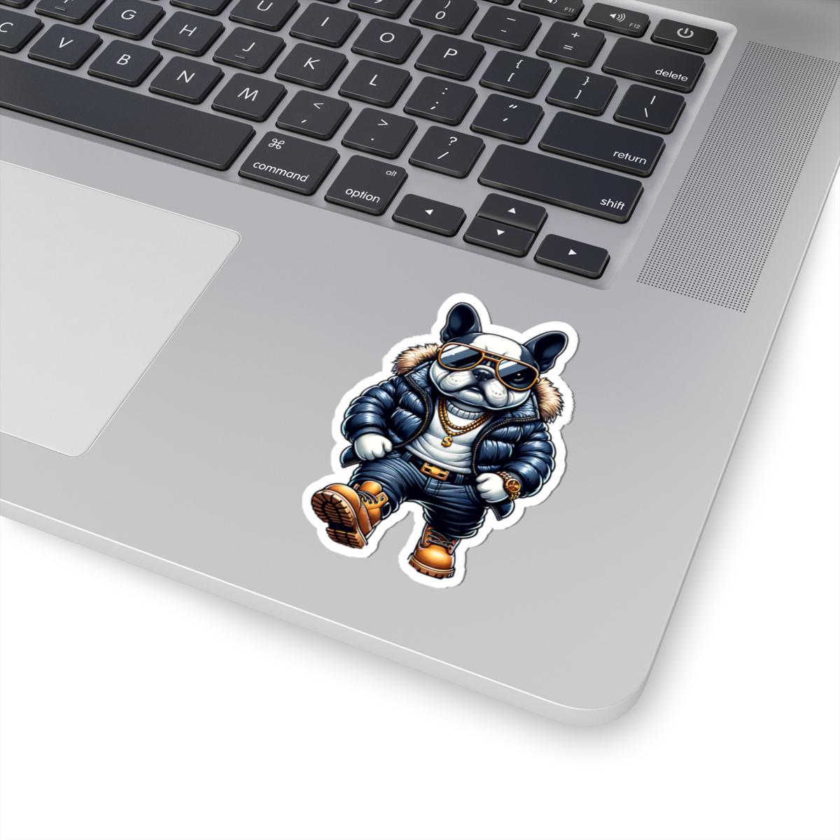 French Bulldog Streetwear Sticker: Urban Dog Art, Waterproof Vinyl