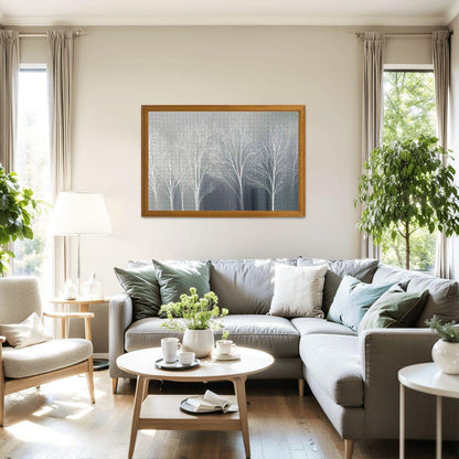 Winter Forest Jigsaw Puzzle: Monochrome Scandinavian Decor