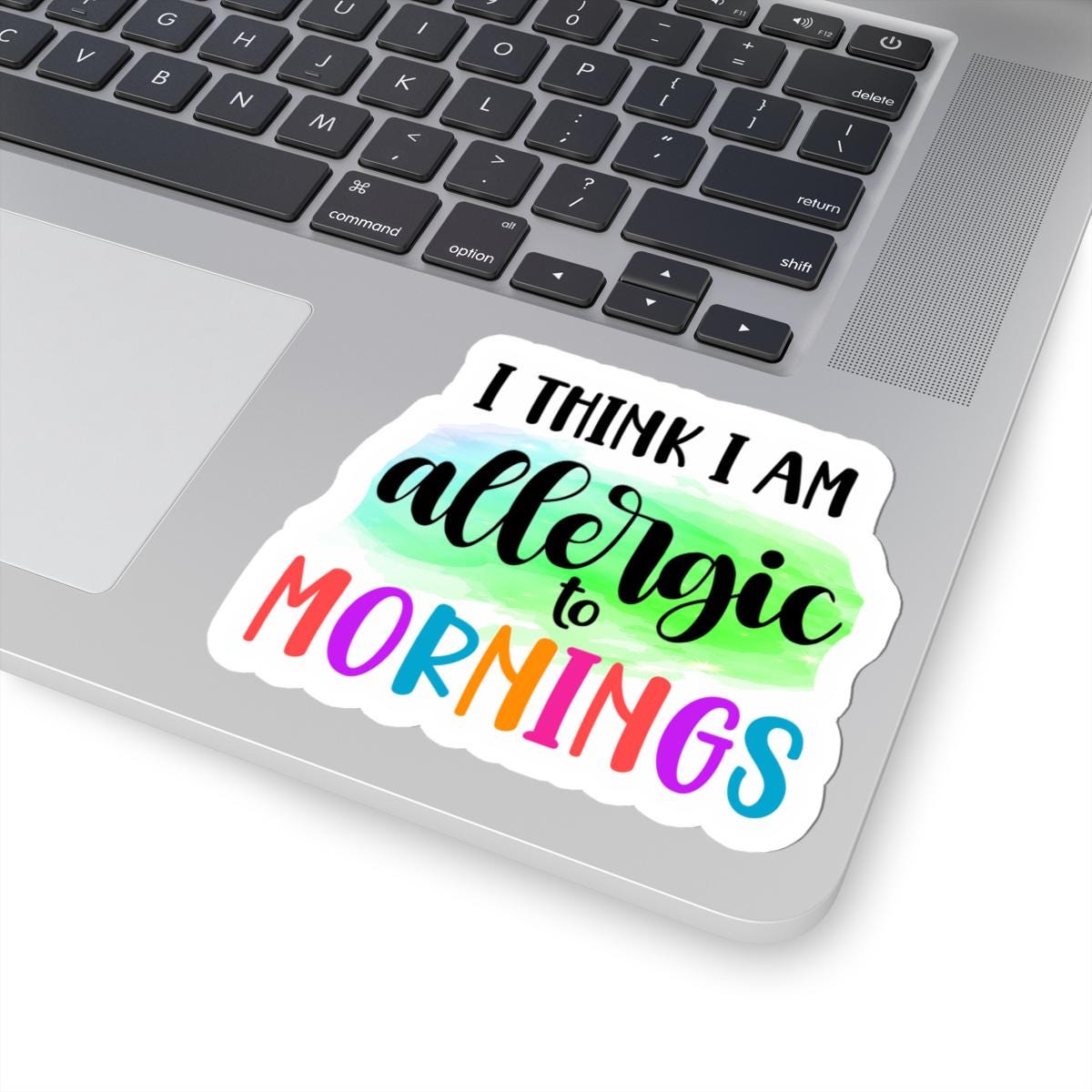 Funny Morning Allergy Vinyl Sticker - Waterproof Laptop Decal