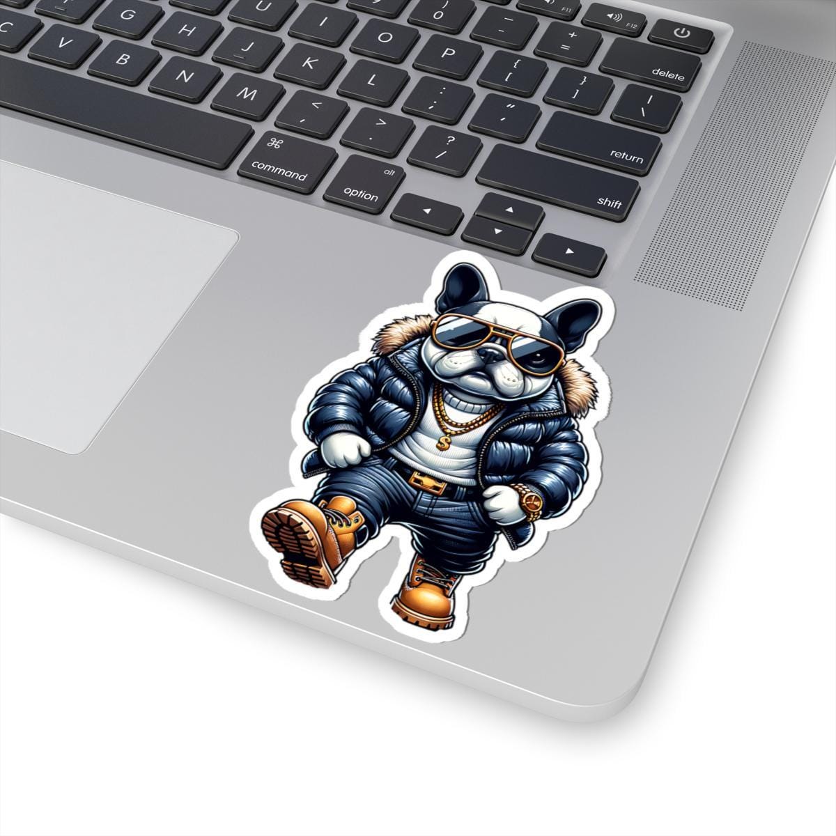French Bulldog Streetwear Sticker: Urban Dog Art, Waterproof Vinyl