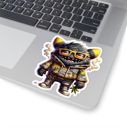 Streetwear Monster Sticker Pack: Glossy Vinyl Decals, Laptop Car Decor