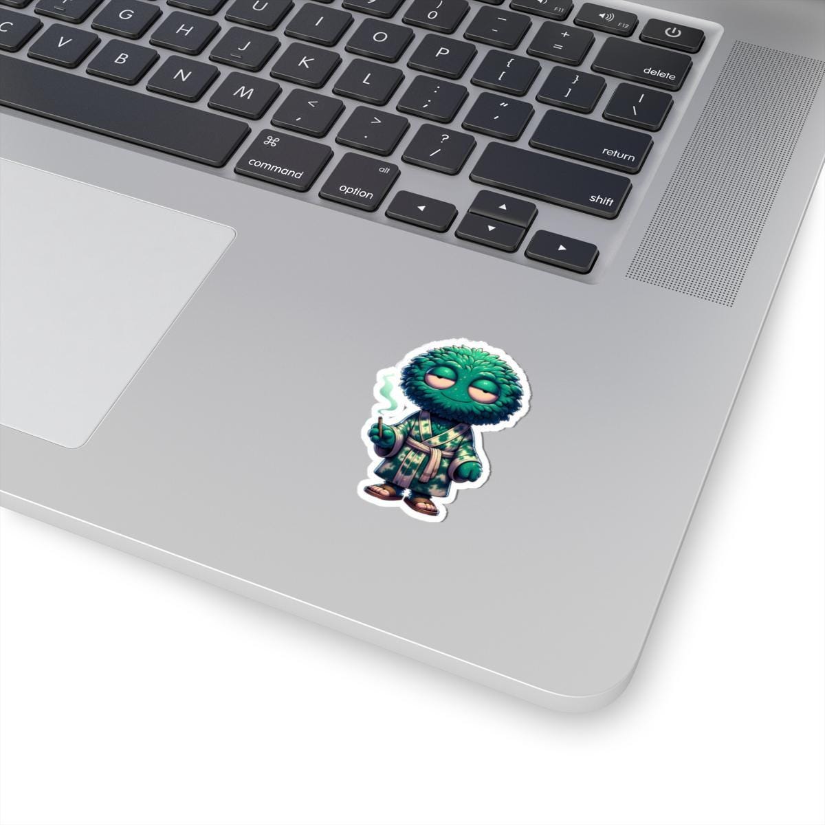 Zen Green Monster Sticker: Waterproof Vinyl Laptop Decal