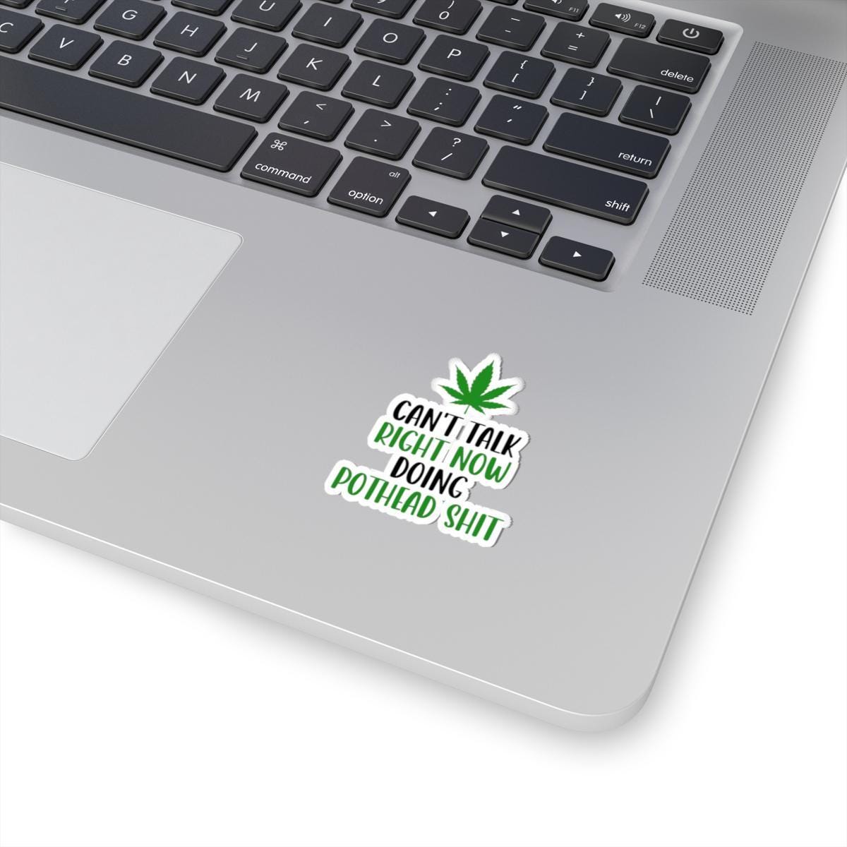 ColorFlow | Right Now Pothead Shit Waterproof Weed Sticker Funny 420 Stoner Vinyl Decal with Marijuana Leaf for Laptop Flask