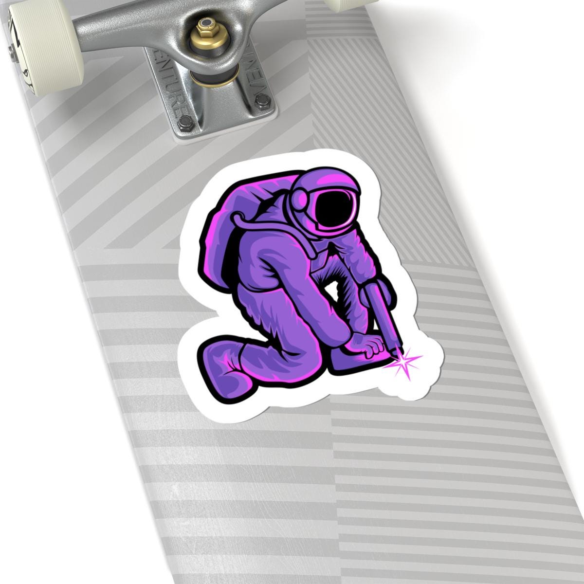 Astronaut Welding Sticker | Sci-Fi Space Worker Vinyl Decal