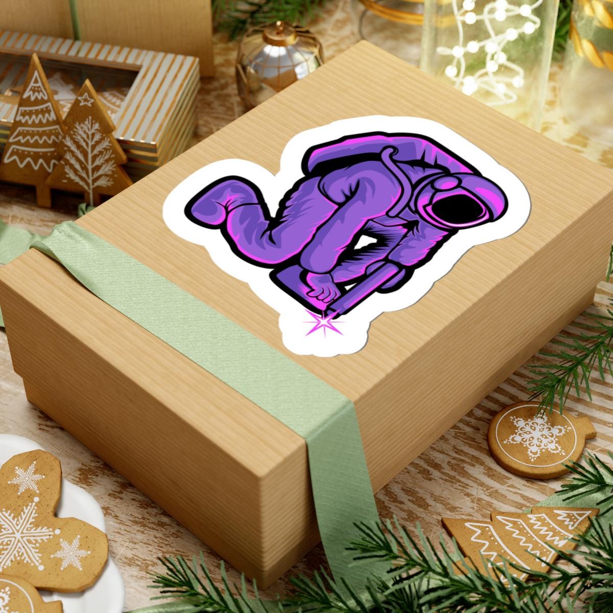 Astronaut Welding Sticker | Sci-Fi Space Worker Vinyl Decal