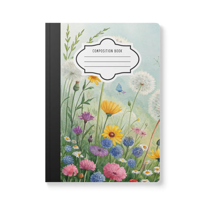 ColorFlow | Wildflower Composition Notebook College Ruled Journal for Students Office Writing and Journaling