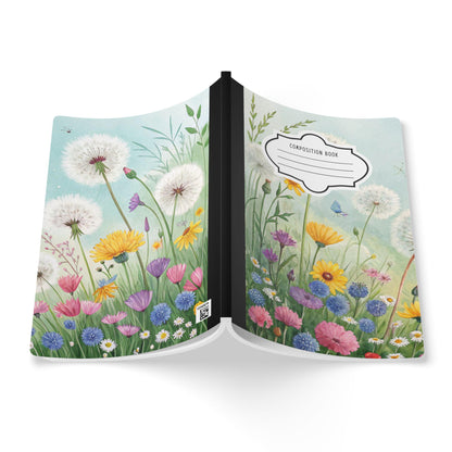 ColorFlow | Wildflower Composition Notebook College Ruled Journal for Students Office Writing and Journaling