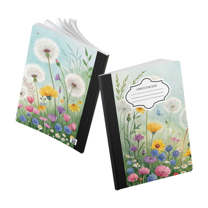 ColorFlow | Wildflower Composition Notebook College Ruled Journal for Students Office Writing and Journaling