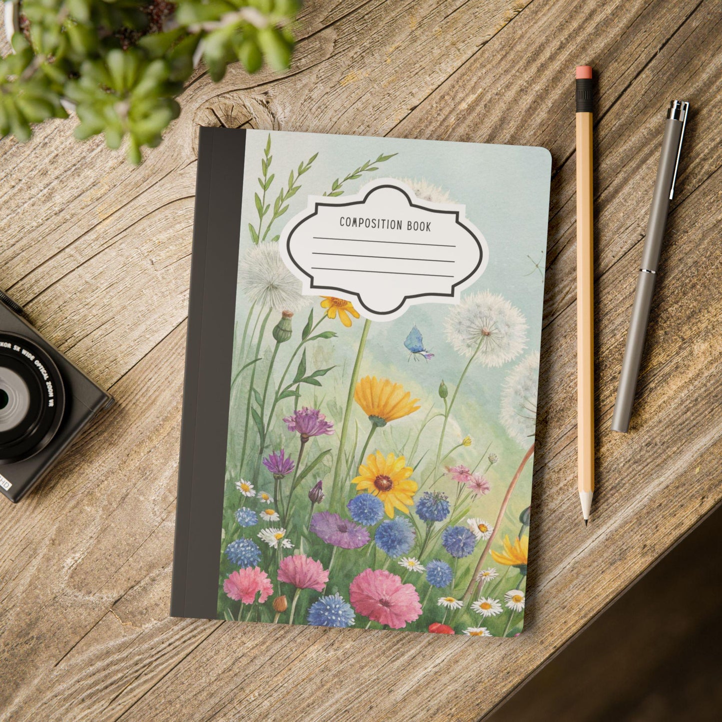 ColorFlow | Wildflower Composition Notebook College Ruled Journal for Students Office Writing and Journaling