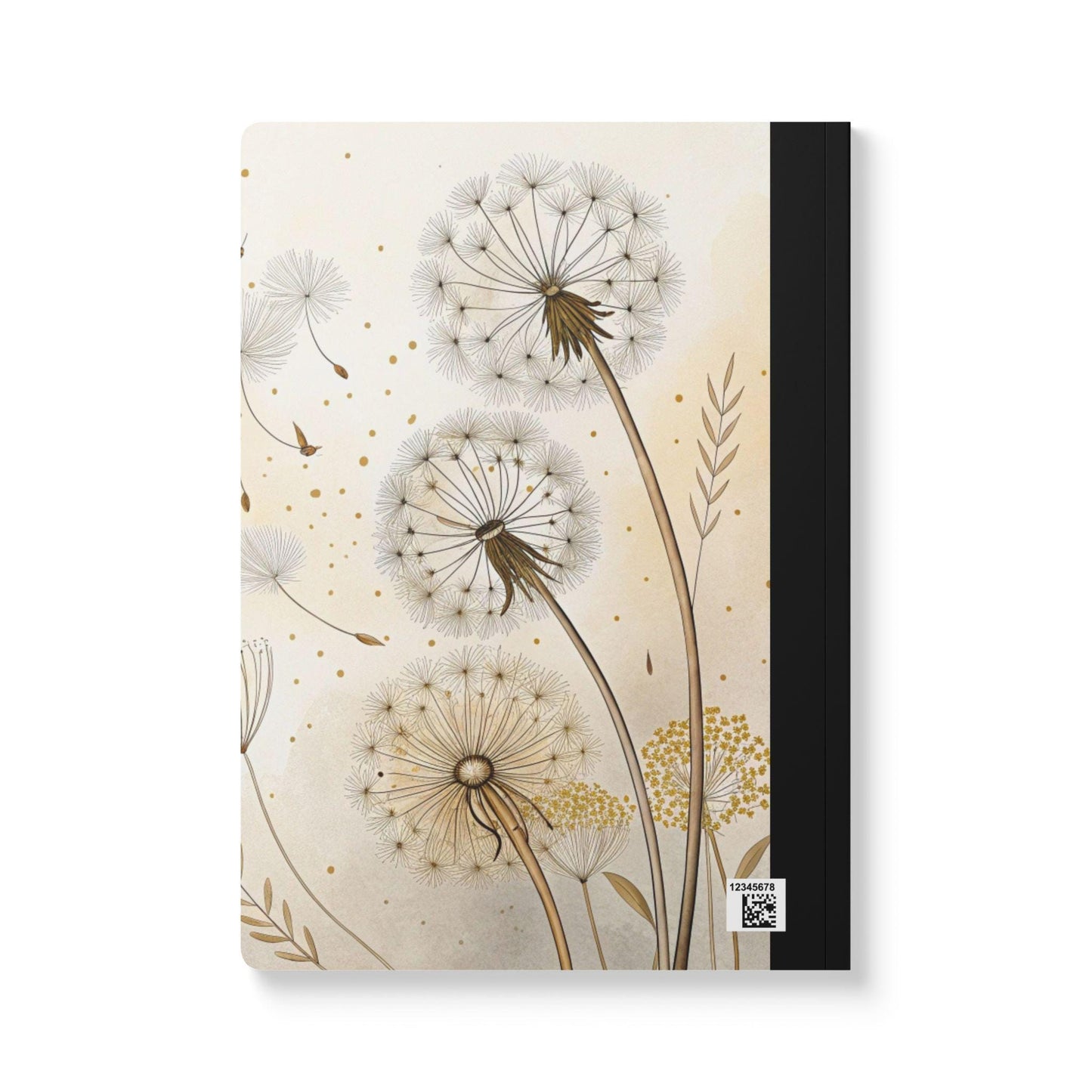 ColorFlow | Golden Dandelion Composition Notebook College Ruled Journal for Students Professionals and Writers