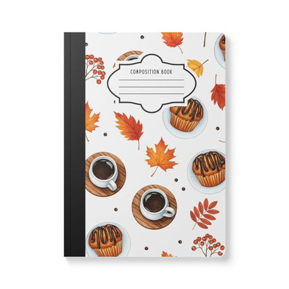 ColorFlow | Autumn Coffee Composition Notebook College Ruled Journal for Students Writers and Professionals