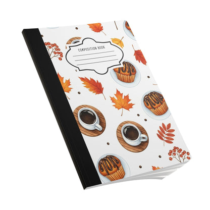 ColorFlow | Autumn Coffee Composition Notebook College Ruled Journal for Students Writers and Professionals