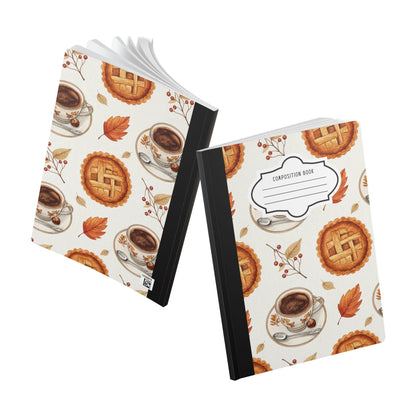 ColorFlow | Cozy Coffee Composition Notebook College Ruled Journal for Students Writers and Autumn Journaling