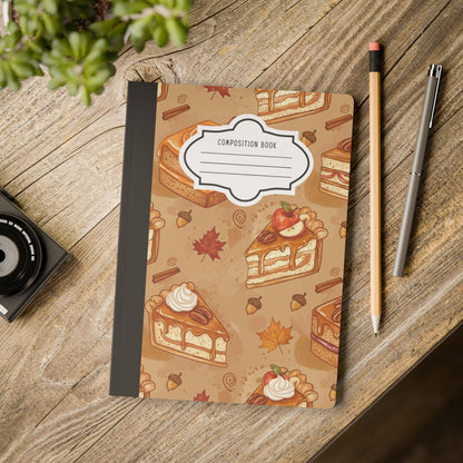 ColorFlow | Autumn Dessert Composition Notebook College Ruled Journal for Students Professionals Writing