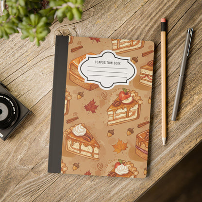ColorFlow | Autumn Dessert Composition Notebook College Ruled Journal for Students Professionals Writing