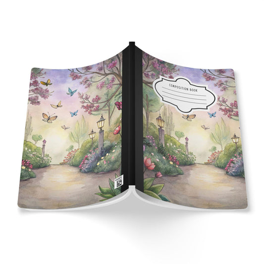 ColorFlow | Garden Butterfly Composition Notebook College Ruled Journal for Students Professionals Writing