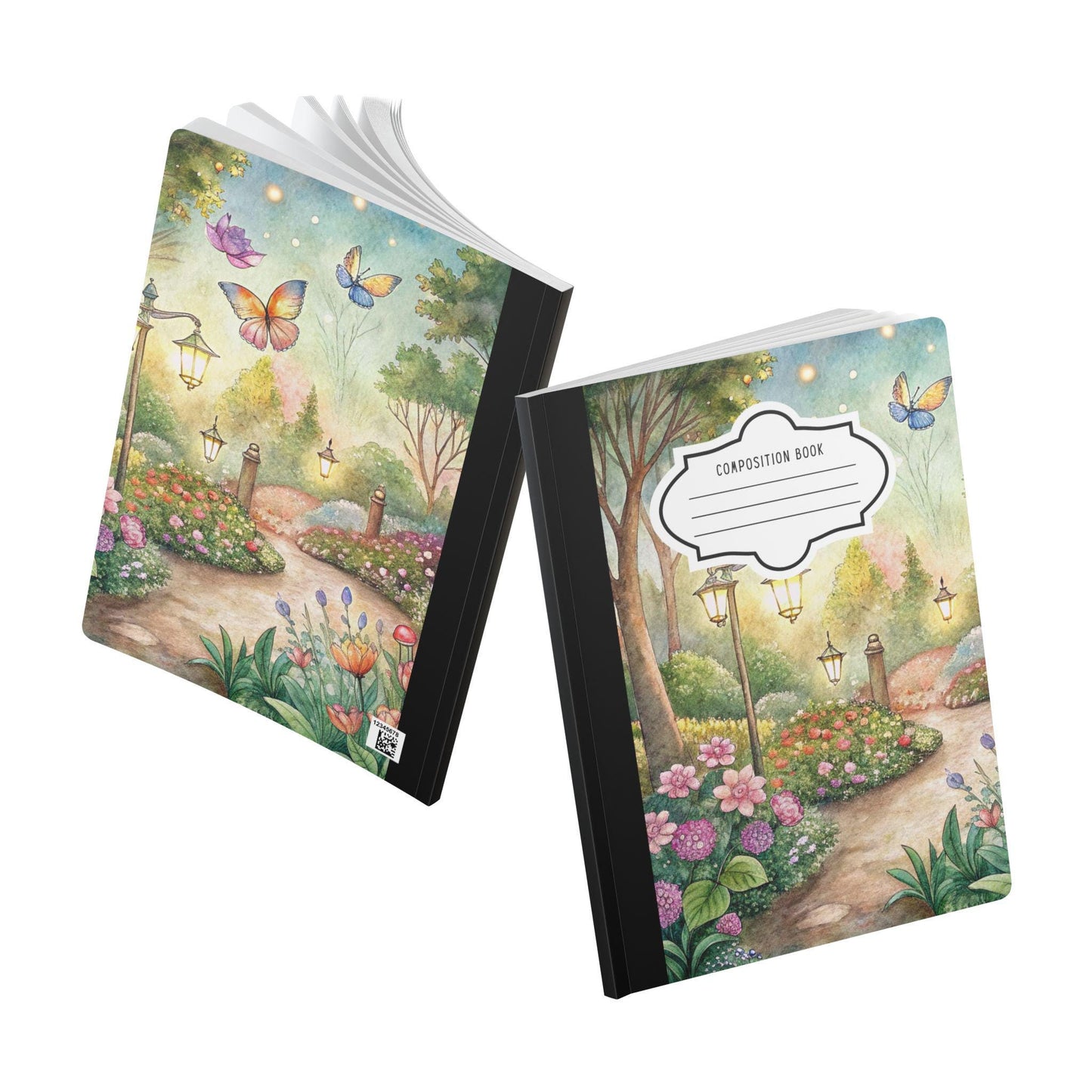 ColorFlow | Evening Glow Butterfly Composition Notebook College Ruled Journal for Students Writing and Journaling