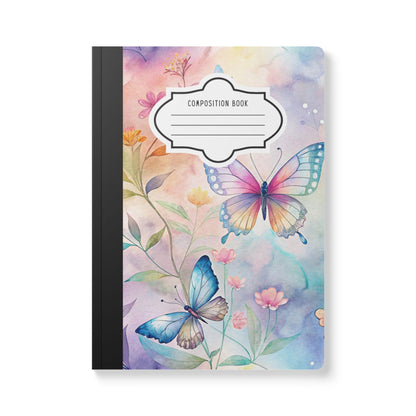 ColorFlow | Enchanted Path Butterfly Composition Notebook Garden Journal Writing Book for Students and Professionals