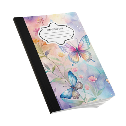ColorFlow | Enchanted Path Butterfly Composition Notebook Garden Journal Writing Book for Students and Professionals