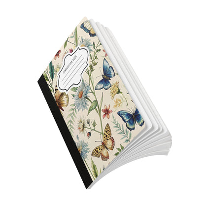 ColorFlow | Butterfly Meadow Composition Notebook Floral Journal Aesthetic Writing Book for School Office or Gift