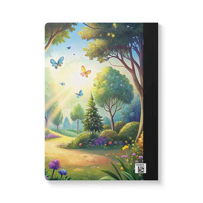 ColorFlow | Sunlit Butterfly Meadow Composition Notebook Journal with Floral Design College Ruled Writing Book