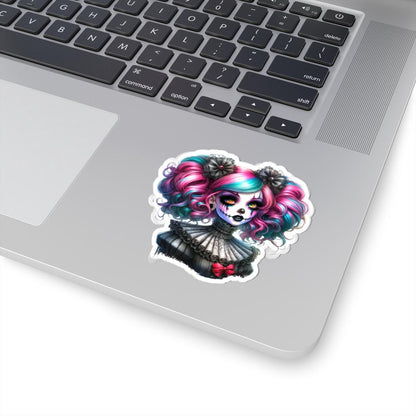 Daydream Ghoul Sticker: Alt Clowncore Gothic Art Decal
