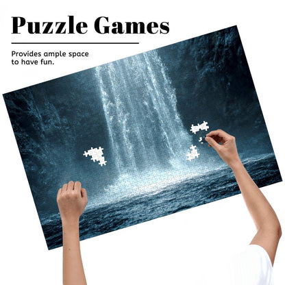 ColorFlow | Wooden Jigsaw Puzzle | Waterfall Serenity Art Wood Puzzle for Adults and Kids | Relaxing  Puzzle Gift