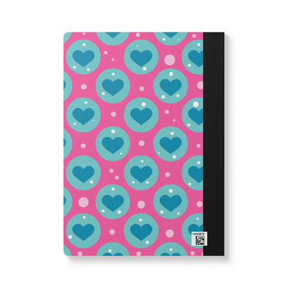 ColorFlow | Cute Blue Heart Notebook for Writing Journaling School and Creative Gift Ideas