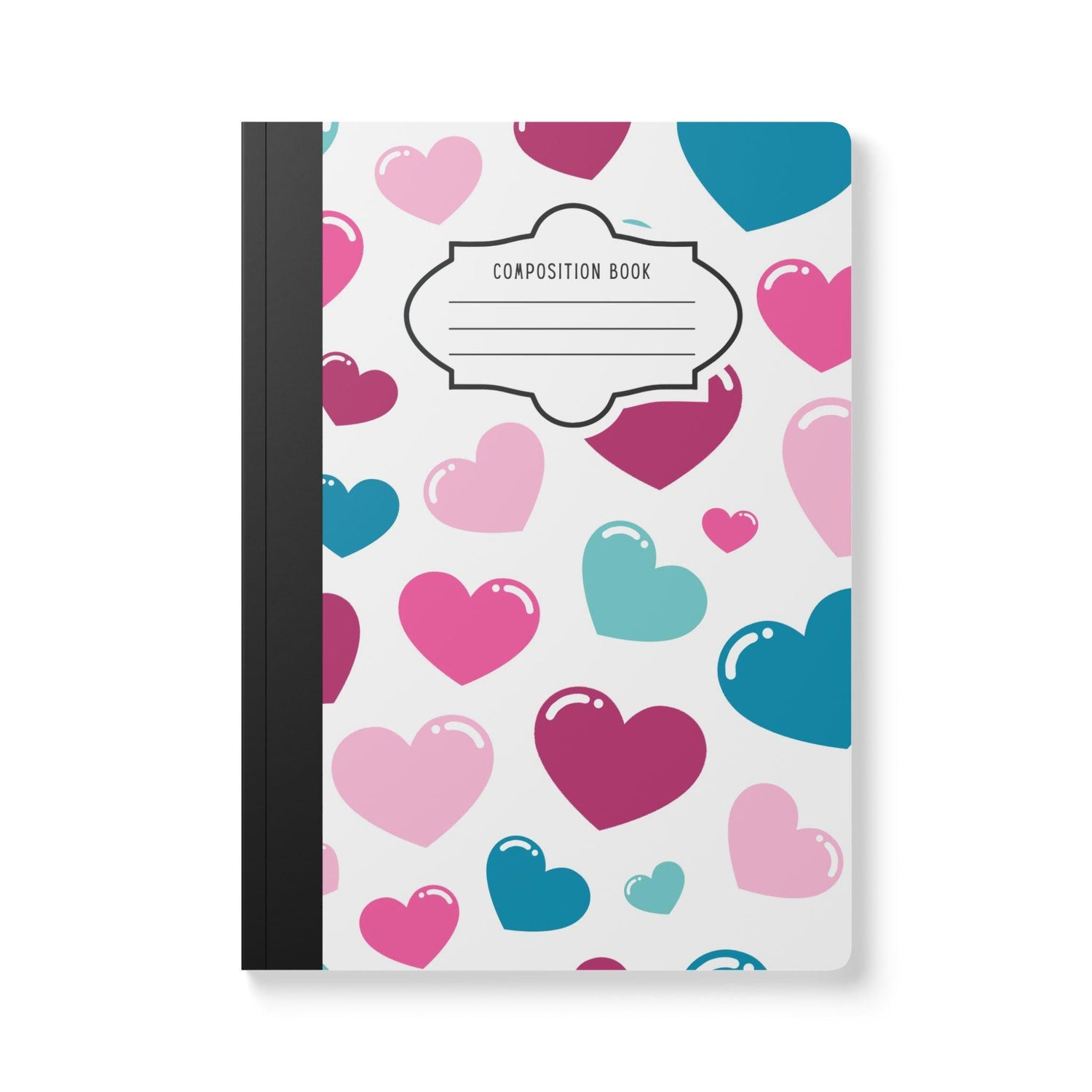 ColorFlow | Glossy Heart Notebook for Journaling School Writing Organization and Creative Gifts