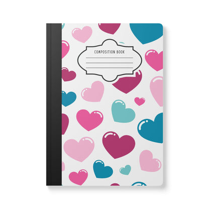 ColorFlow | Glossy Heart Notebook for Journaling School Writing Organization and Creative Gifts