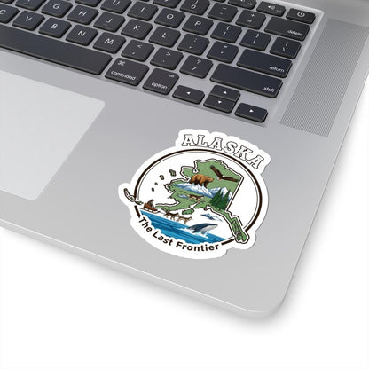 ColorFlow | Alaska Vinyl Sticker | Waterproof Durable Decal | The Last Frontier | Made in USA | Laptop Water Bottle