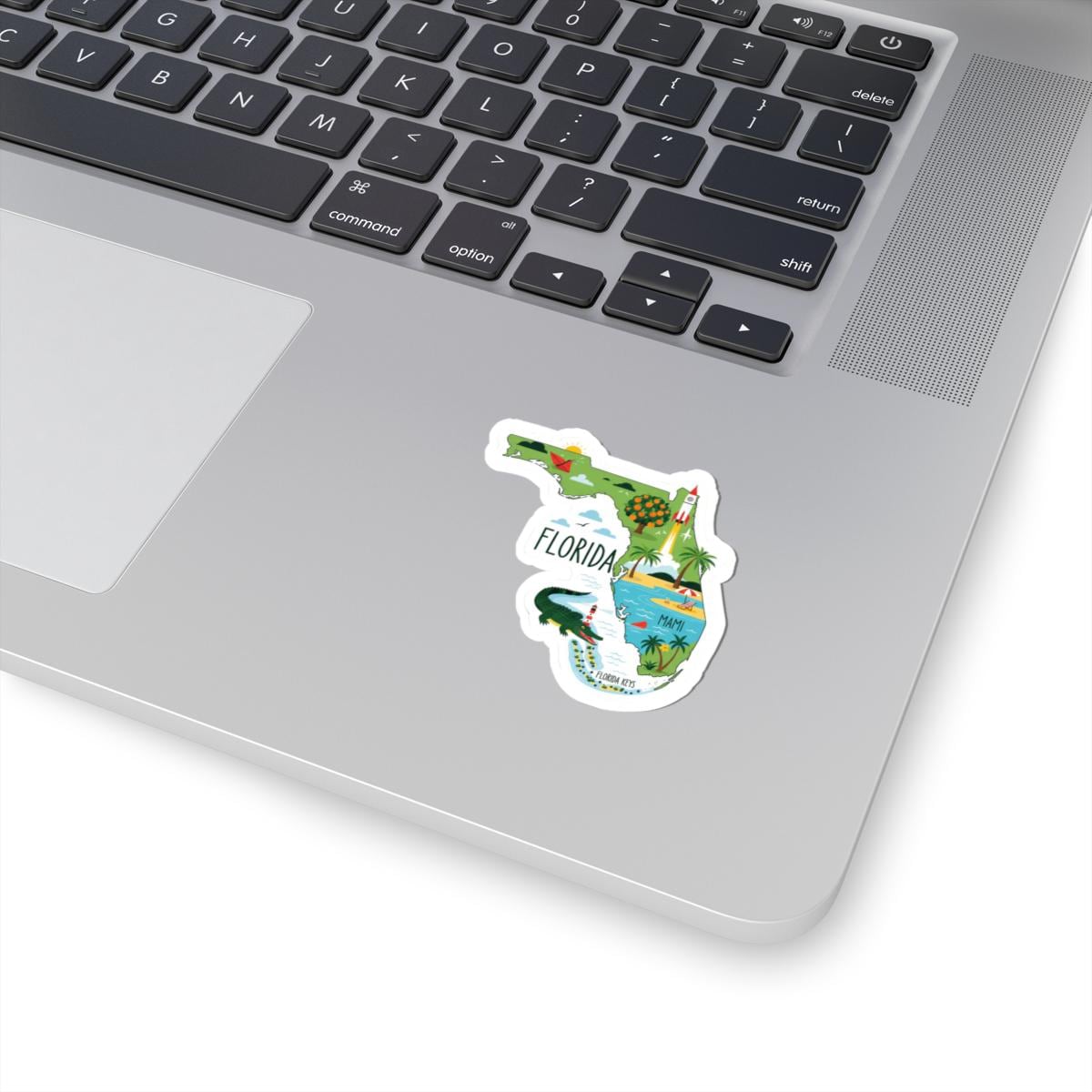 ColorFlow | Florida Vinyl Sticker | Durable Waterproof State Decal | Made in USA | Beach Art | Laptop Water Bottle