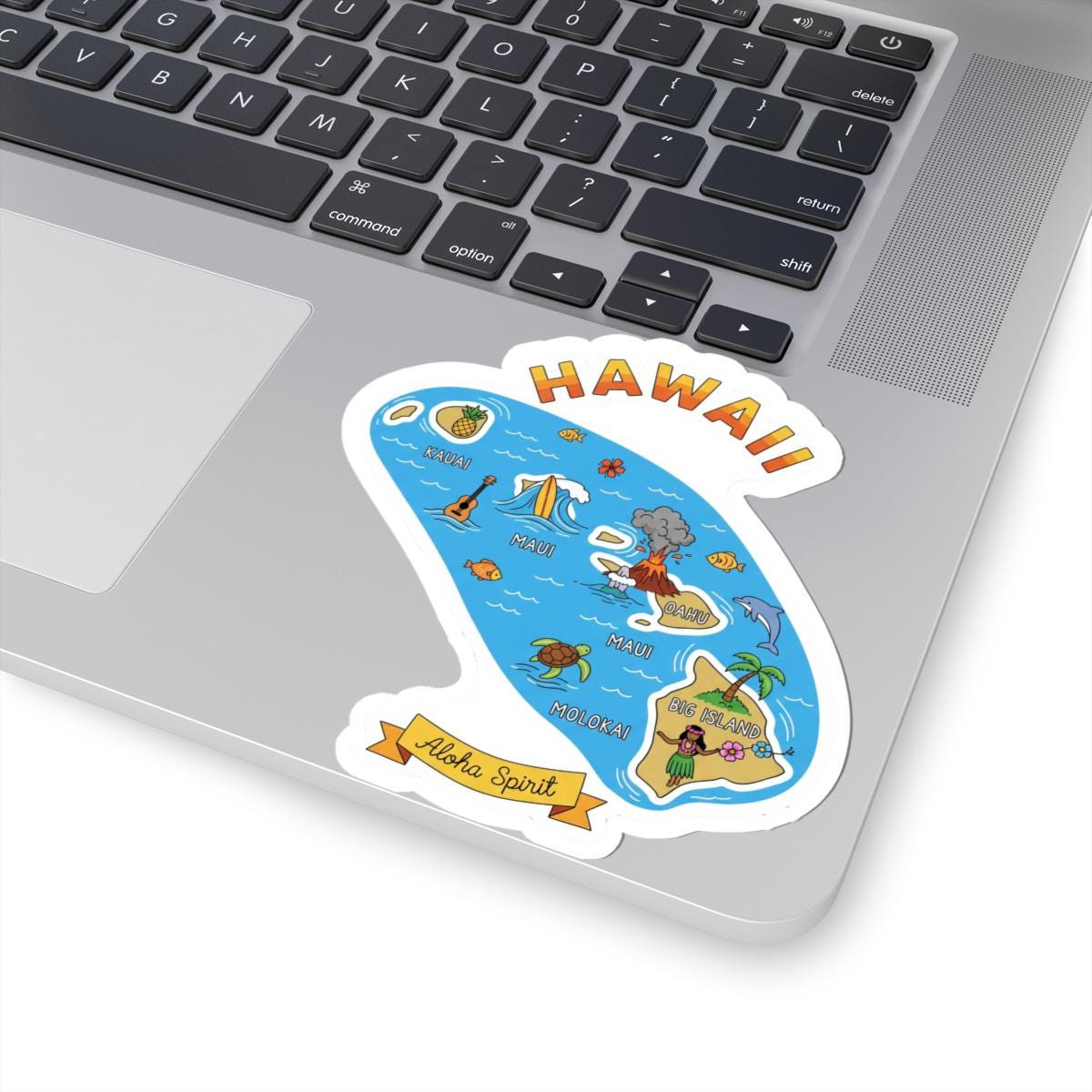 ColorFlow | Hawaii Vinyl Sticker | Aloha Spirit State Decal | Durable Waterproof | Made in USA | Cute Art | Beach