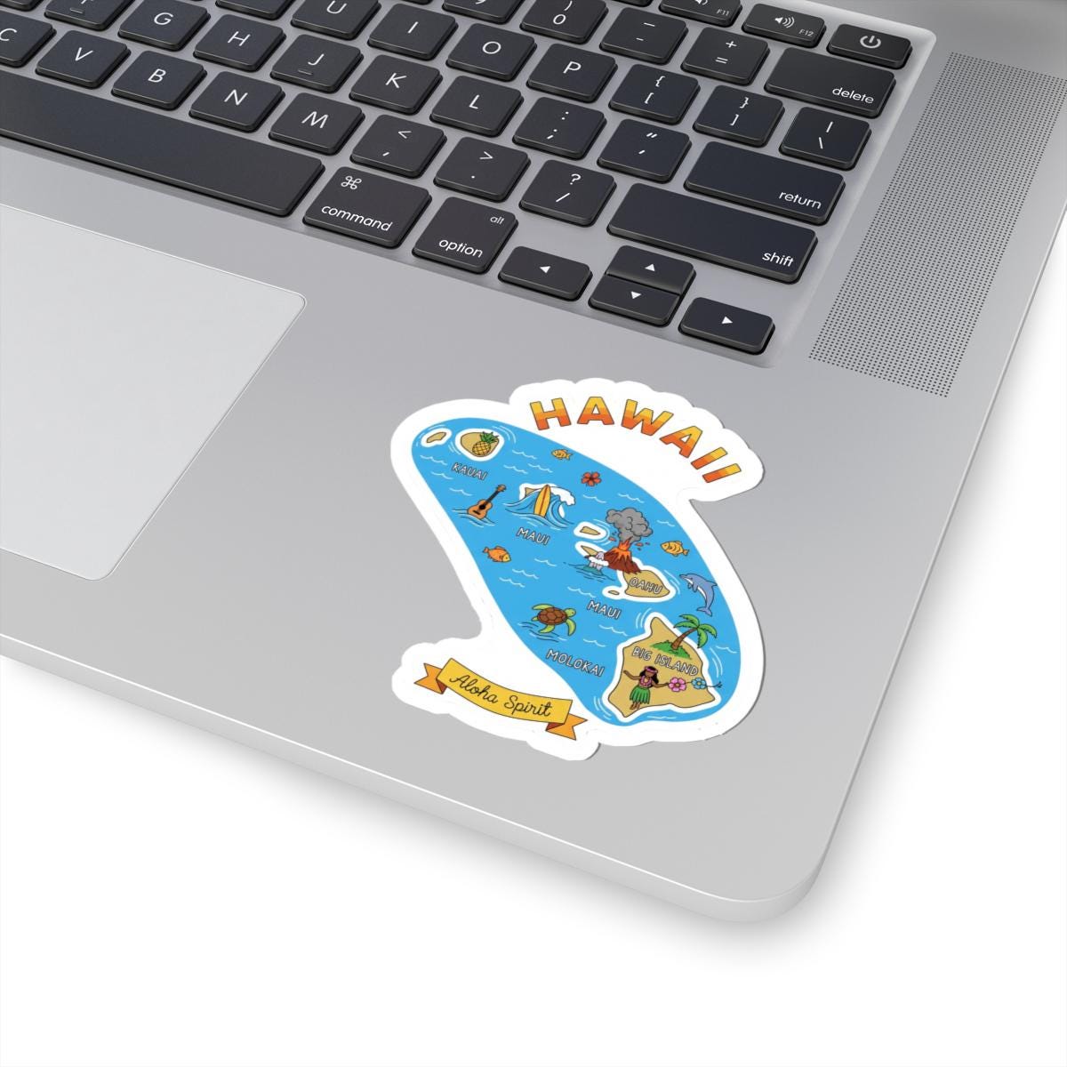 ColorFlow | Hawaii Vinyl Sticker | Aloha Spirit State Decal | Durable Waterproof | Made in USA | Cute Art | Beach