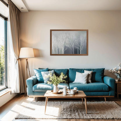 Winter Forest Jigsaw Puzzle: Monochrome Scandinavian Decor